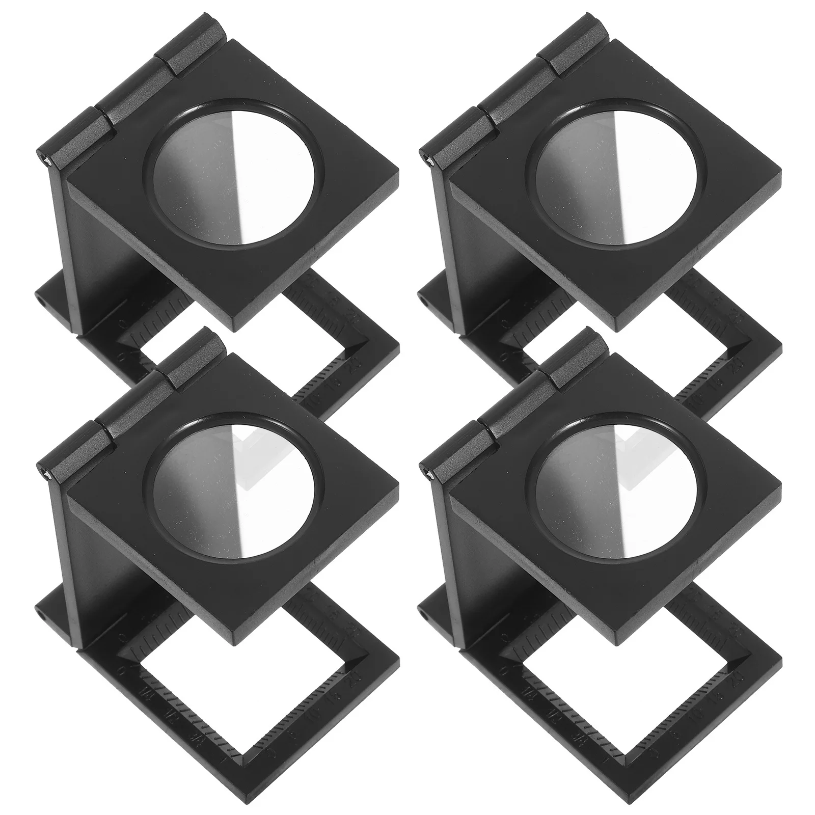 

4 Pcs Tailor Magnifying Glass Mini Magnifier Loupe Glasses Portable 10x Pocket Folding for Crafts Acrylic Jewelry