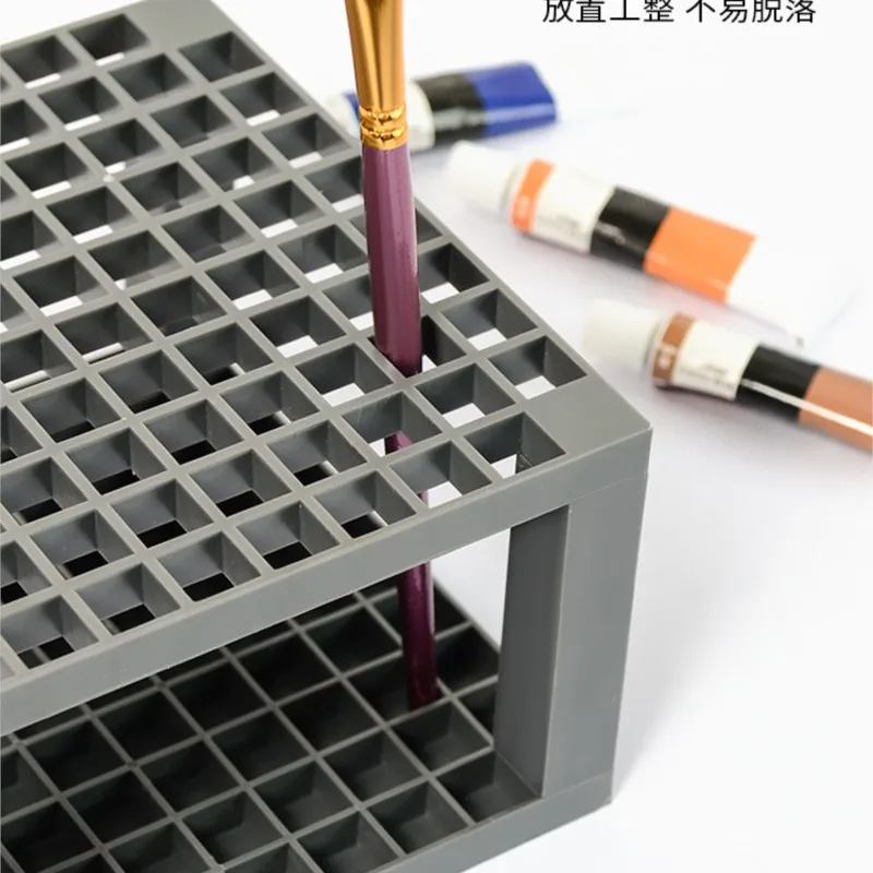 1pc 96 grid pen holder  Square brush holder  Brush box storage box  Hanging pen holder for writing brushes