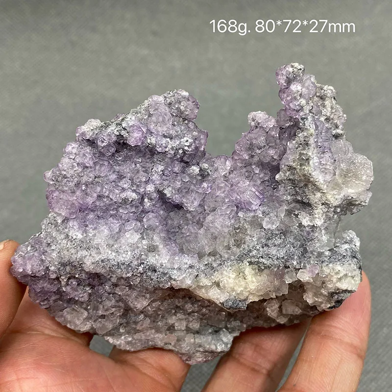 100% Natural China Fujian Morandi Pink Fluorite Rare Ore Specimen Crystal