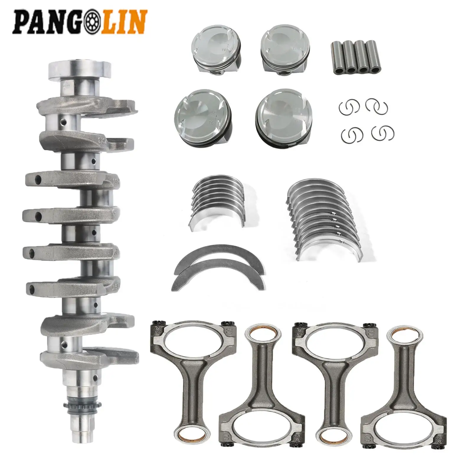 23410-2BCA0 23510-2B700 23060-2B700 G4FJ 1.6L Engine Crankshaft Con Rods Pistons Bearings Kit 23110-2B710 For Hyundai KIA  Car