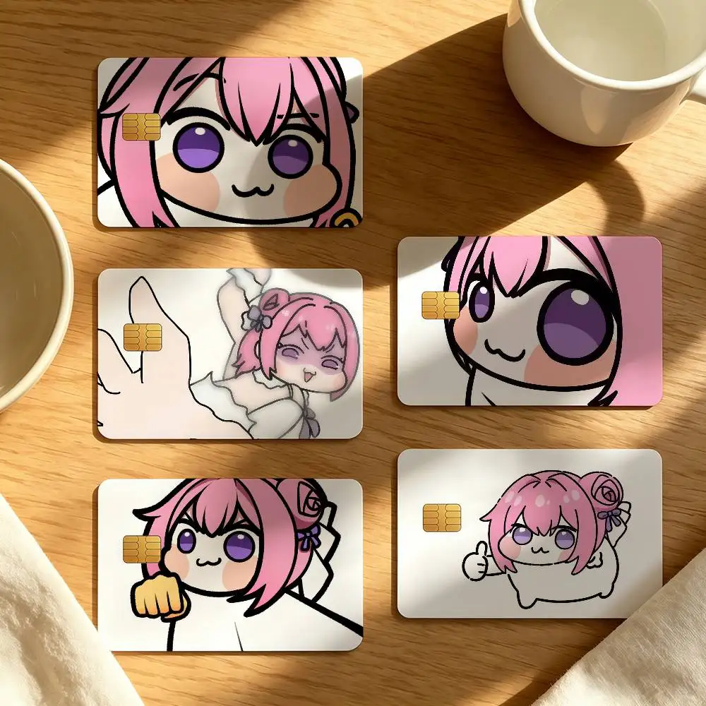 Game N-Nikke-ES D-Doro Cartoon Decorative Protective Stickers For Bank Debit Cards Bus And Metro Credit Cards Stickers