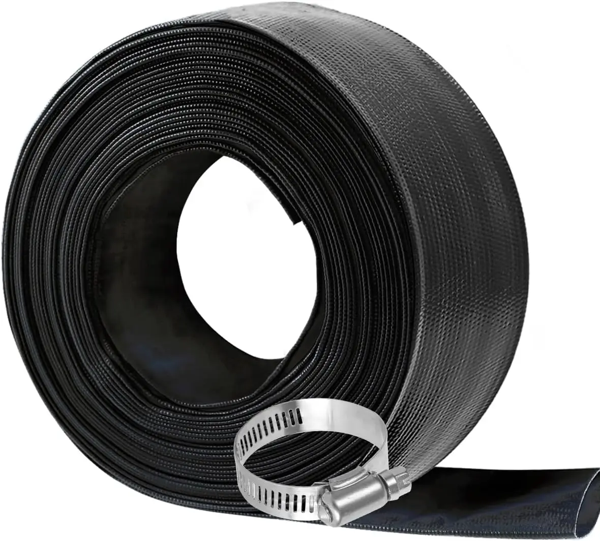 

Усиленный шланг для обратной промывки бассейна 1,5 дюйма x 100 футов с зажимом, устойчивый к погодным условиям, для дренажа и фильтрующих насосов