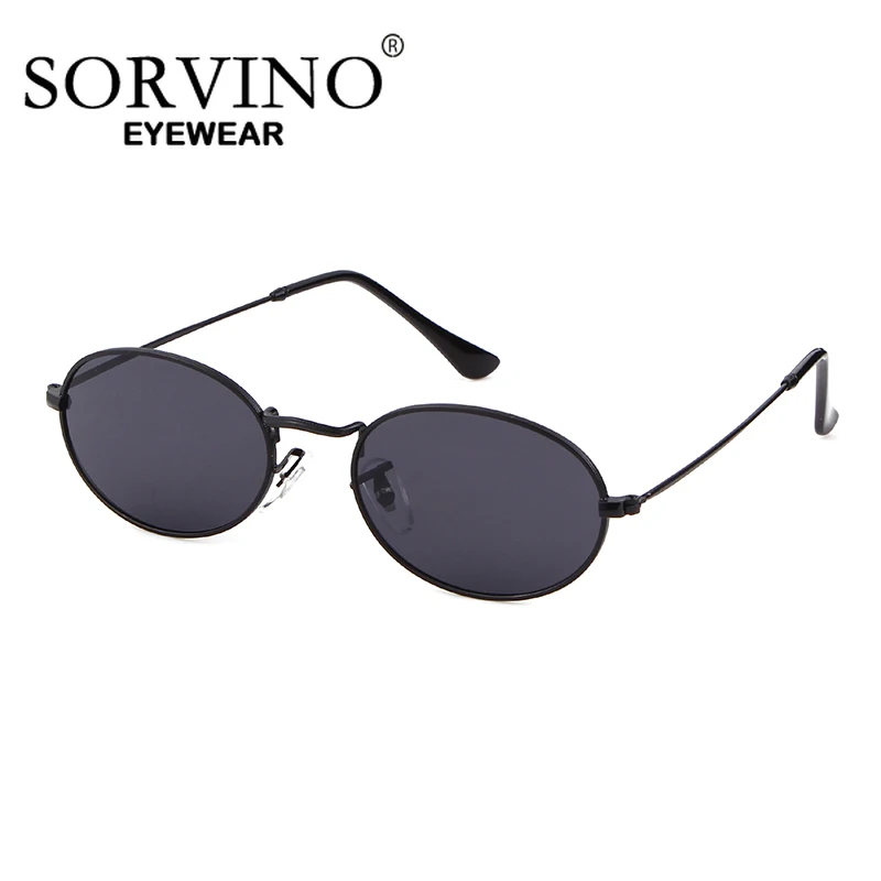SORVINO Retro Small Oval Sunglasses Vintage Shades Sunglasses Women 2024 for Men Women Eyeglasses 90s Street Style Sun Glasses