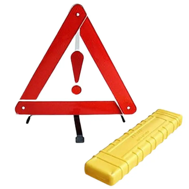 Car Triangle Warning Signs Auto Safety Triangle Signs Road Warning Triangles With Snap Design For Waiting For Roadside