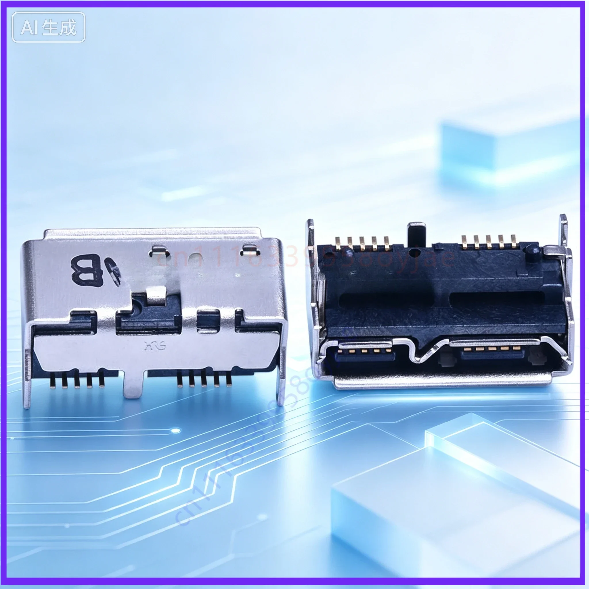 for Samsung Toshiba Portable Hard Drive Connector, Micro USB3.0 B Female, Heightened 5.2MM  10pcs
