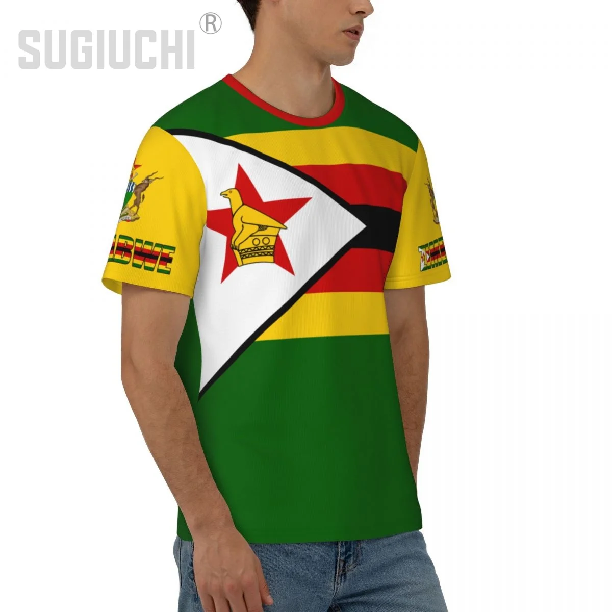 Unisex Nation T-shirt Zimbabwe Flag T-shirts For Men Women Soccer Football Fans Gifts Custom clothes tee view 4