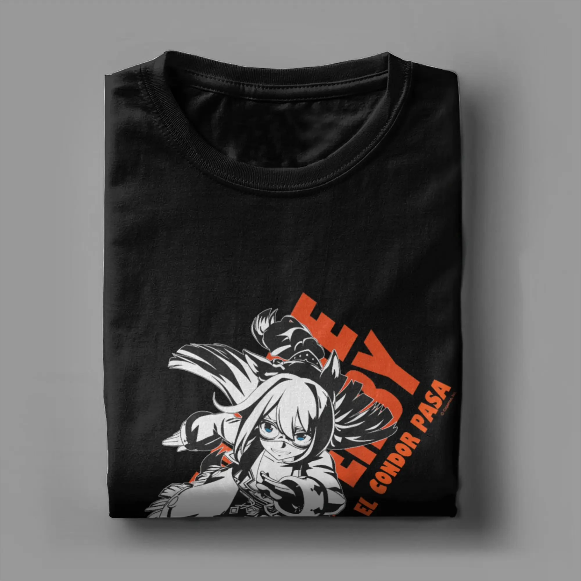 الرجال Umamusume جميلة ديربي El Condor Pasa تي شيرت الملابس القطنية عادية كم قصير Crewneck تيز تيشيرت صيفي