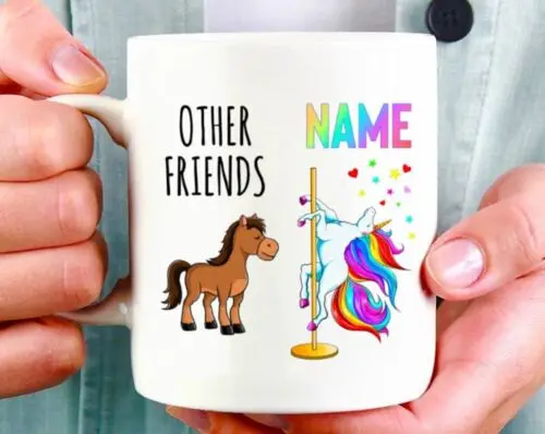 

Funny Friend Unicorn Mug Custom Best Friend Mug Best Friend Gift Friendship Mug