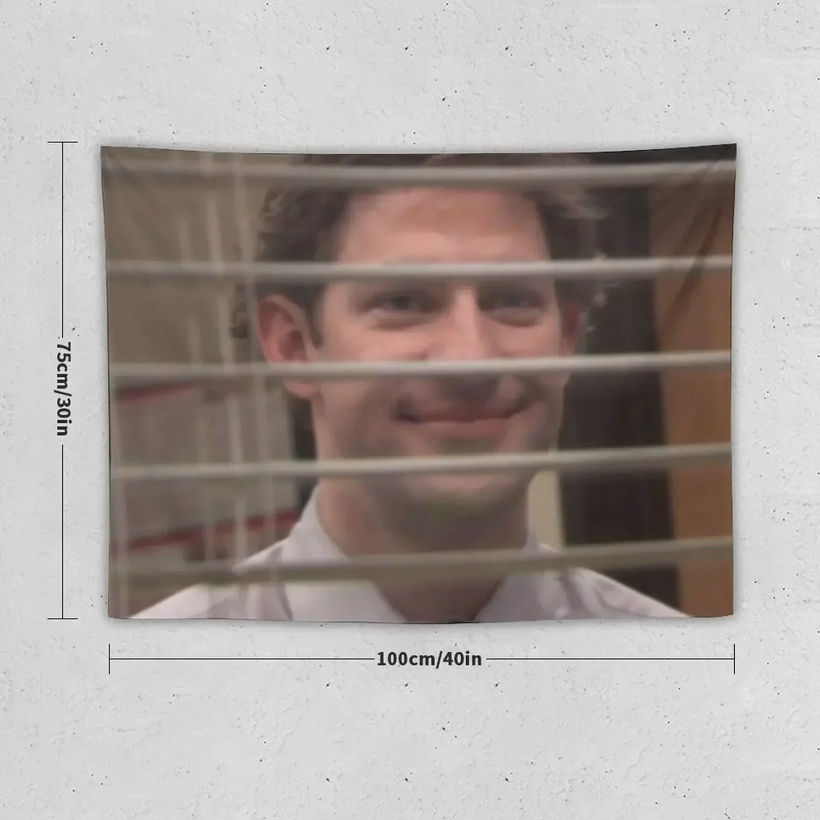 Jim Halpert Looking Through the window - The Office Tapestry Things To The Room Bedroom Decor Aesthetic Tapestry