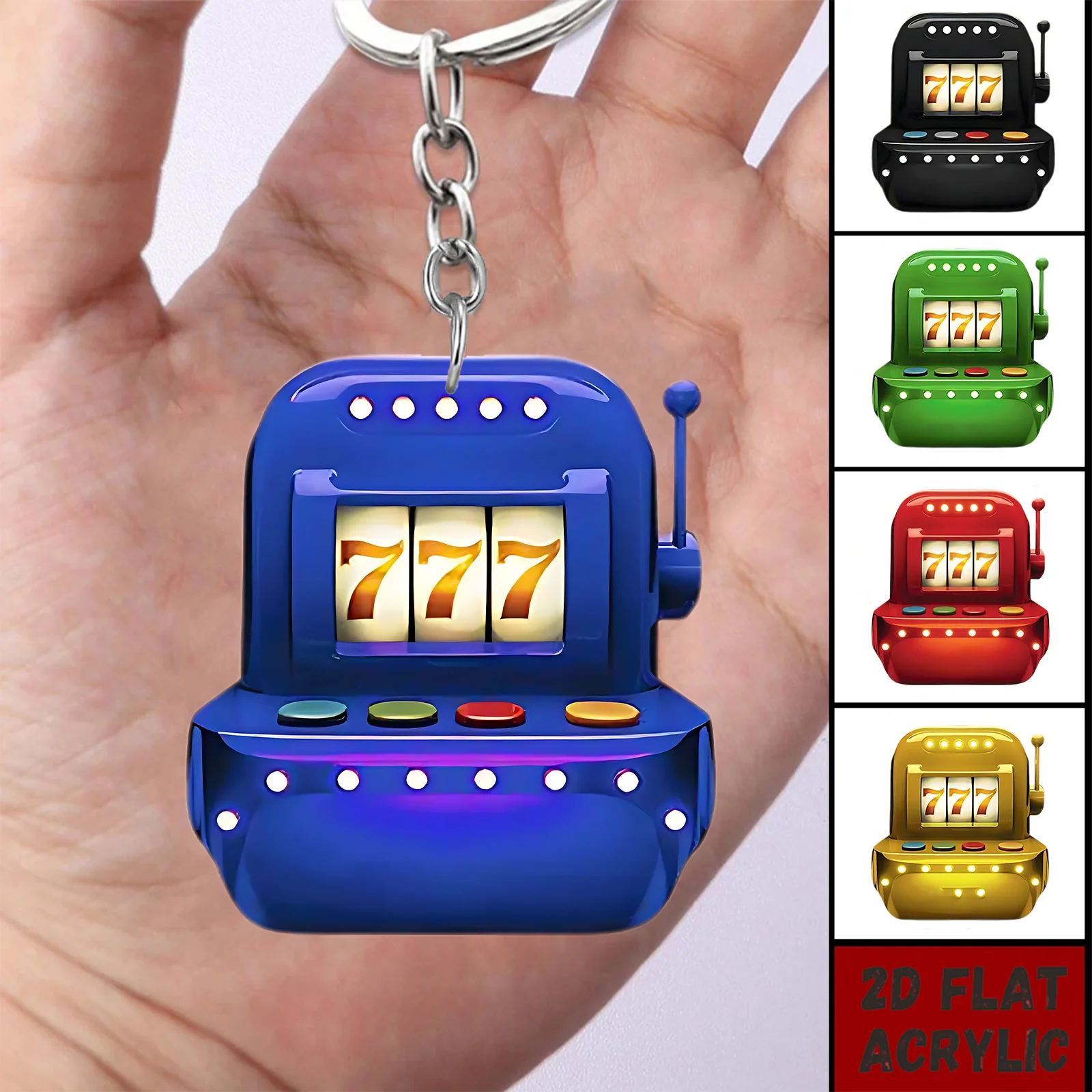 2D Fan Game Console Keychain Flat Acrylic Pendant for Mobile Phone Wallet Backpack and Key Decoration Perfect Gifts for Friends