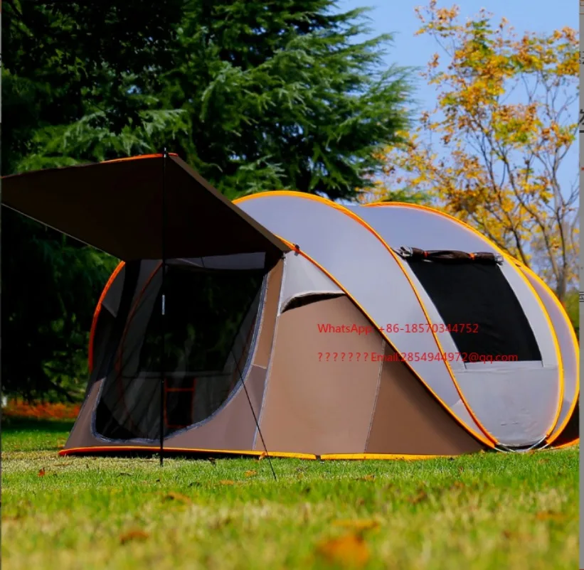 

Палатка с полностью автоматическим быстро открыванием для 5-8 человек, пляжный кемпинг, непромокаемая лодка, ручная броска