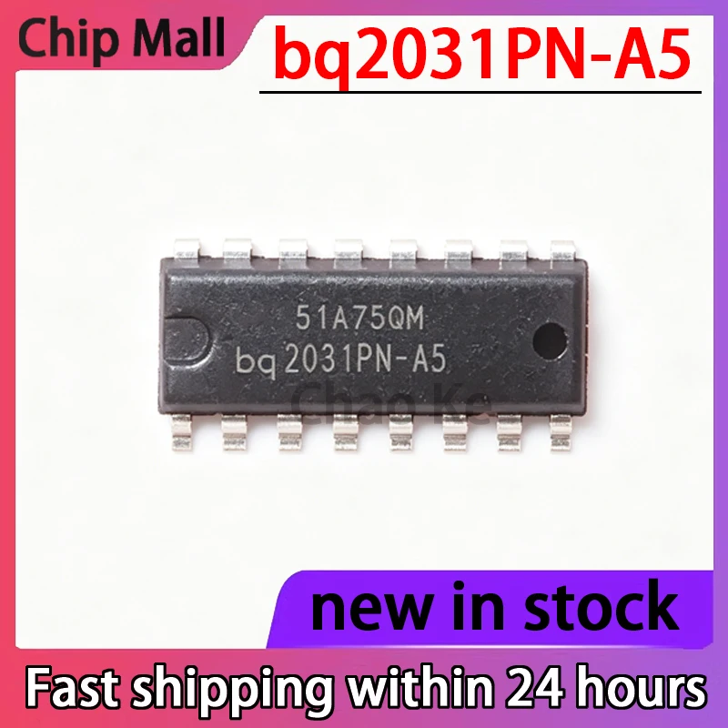 1PCS bq2031PN-A5 BQ2031PN DIP16 New Battery Management Chip IC Stock