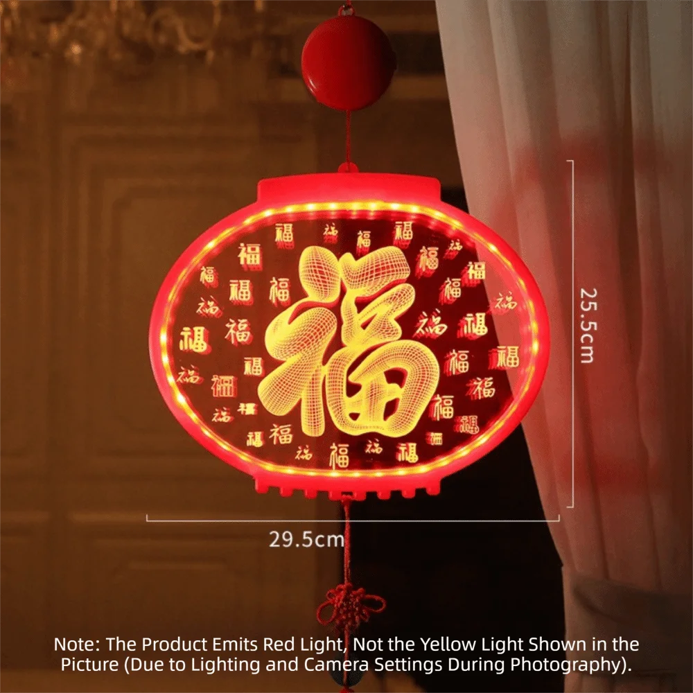 

Модный акриловый новогодний фонарь с кисточкой, подвесные светильники на удачу, красные подвесные фонарики для весеннего фестиваля