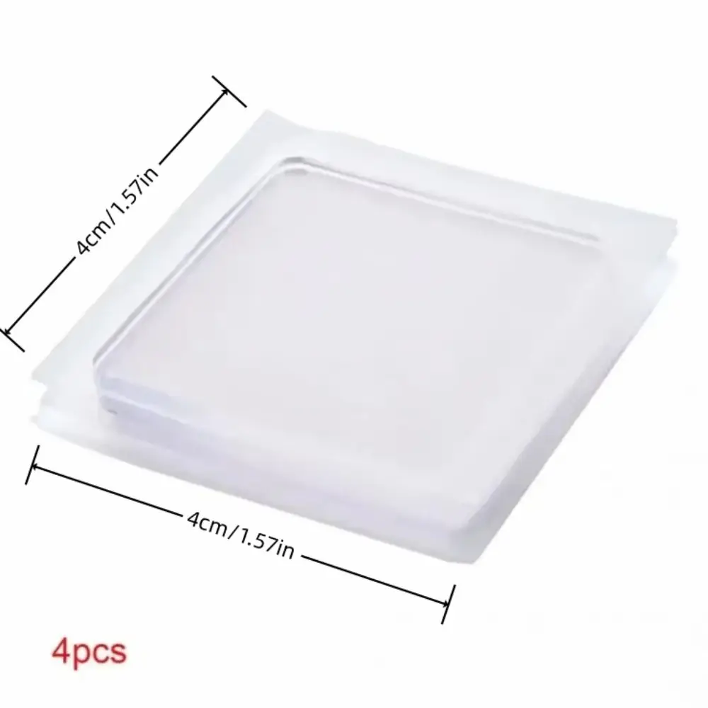 4pcs 방진 가구 다리 슬라이더 패드 실리콘 자체 접착 미끄럼 방지 매트 테이블 소파 투명 바닥 보호대