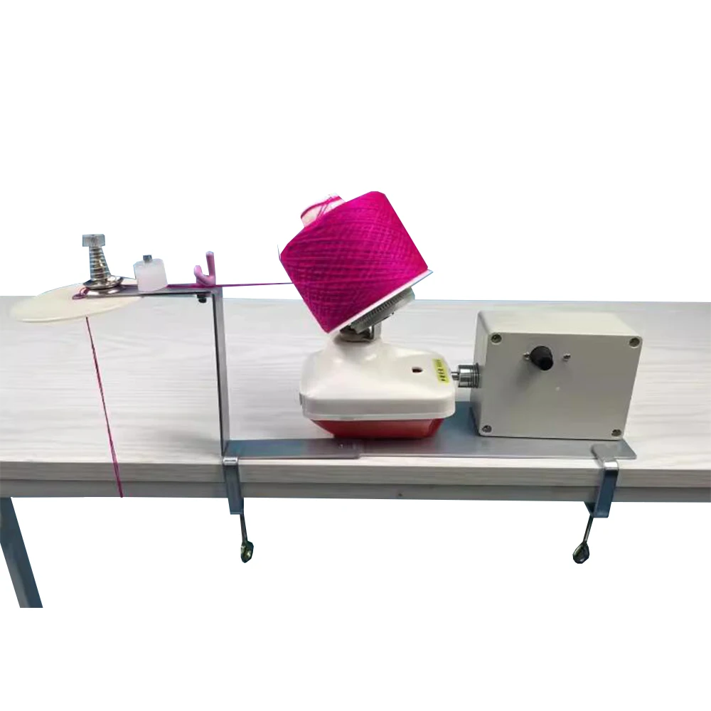 Adjustable Speed Mini Wool Slitting Machine Cashmere Yarn Combiner Electric Winding Machine DC12V