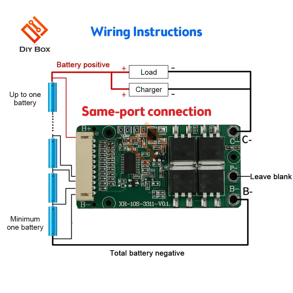 BMS 10S 36V 15A Li-ion Lipolymer 18650 zabezpieczenie przed zwarciem baterii wspólny Port dla Ebike Escooter