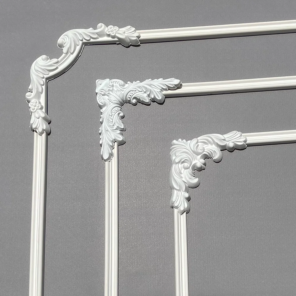 PU Mold Line Background Wall Frame Decoration Imitation Gypsum Polyurethane Building Home Decoration Materials