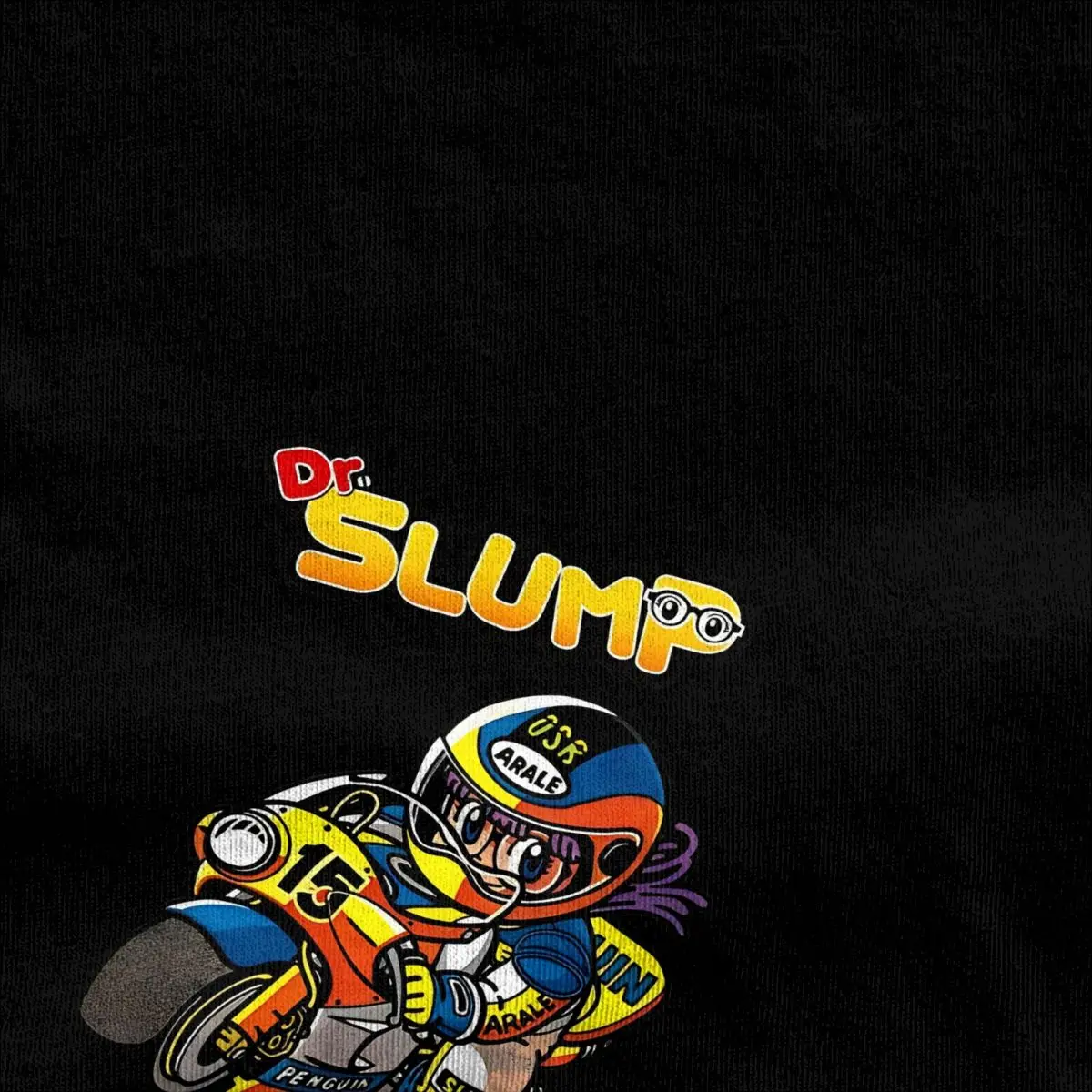 Men Dr. Slump Racing Arale T-Shirts Pure Cotton Top Tees Y2K Short Sleeves T Shirt O Neck Hippie Casual Tshirt Big Size 5XL 6XL