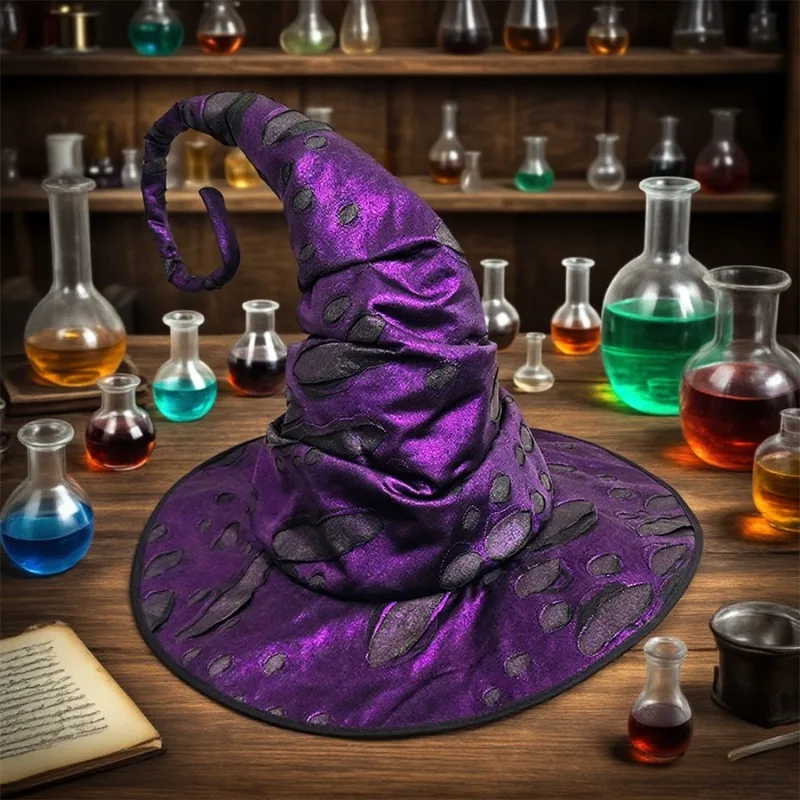 

2026 / Hat with rope, witch hat, halloween hat, party dress up