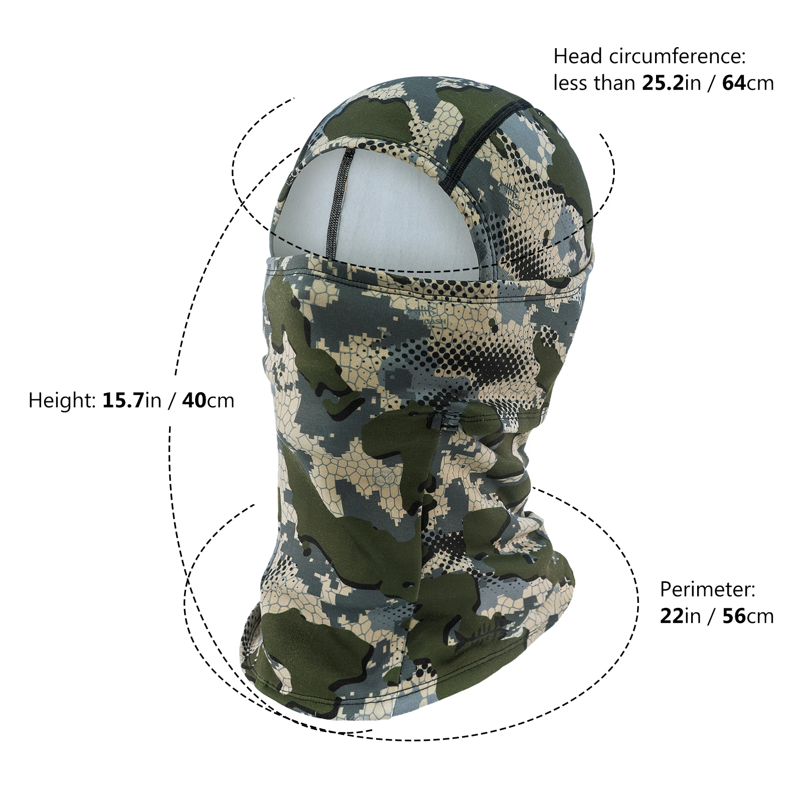 Bassdash Men Women Ninja Hood Mask Windproof Fleece Neck Gaiter for Cold Weather Fishing Hunting Cycling Motorcycling Balaclava