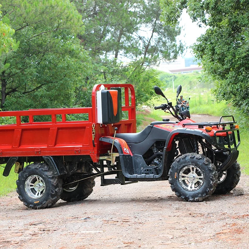 Updated Version250cc Cheap Commercial Displacement Cargo ATV 4x4 Adult Farm Motorcycle Trucks Atv Trailer