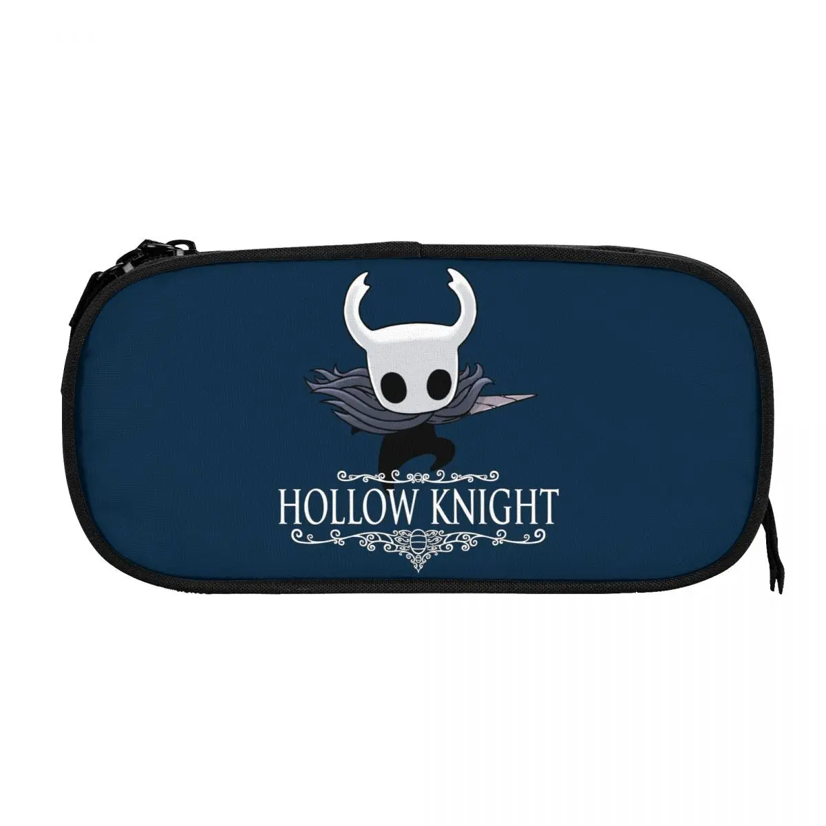 Hollow Knight Pencil Cases Fun Skull Video Game Pen Holder Bag Girls Boys Large Storage School Supplies Zipper Pencilcases