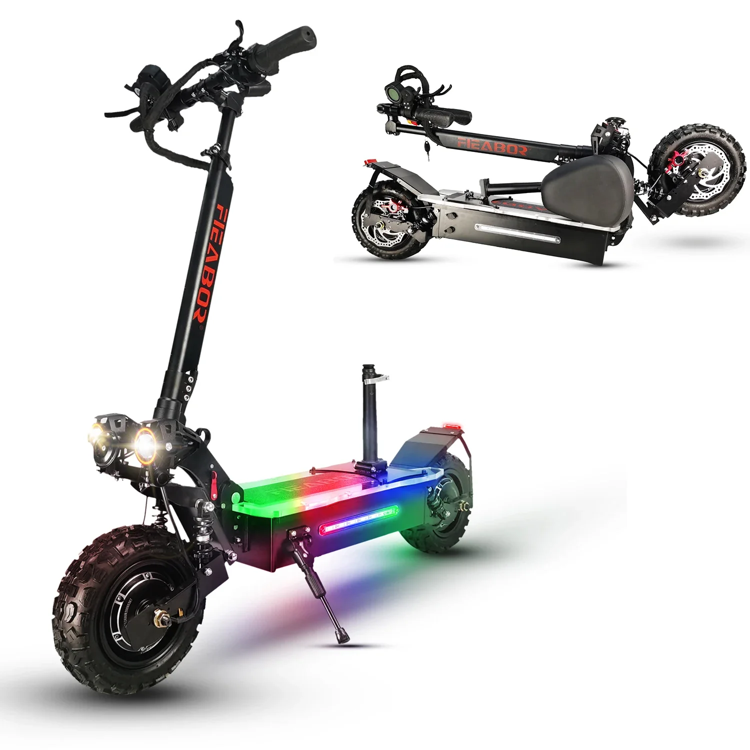 2024 Q06 Plus Electric Scooter Alloy Frame 60V 2800 * 2 Dual Drive Electric Scooter Spring Shock Absorber Maximum Load 200kg Ult