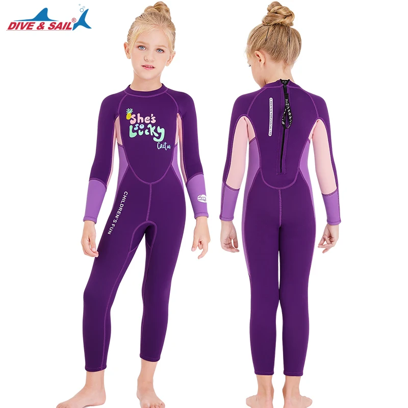 

Wetsuit for Kids Boys Girls 2.5mm Neoprene Thermal Swimsuit Fullsuit Wet Suits Long Sleeve for Toddler Child Junior Youth Swim