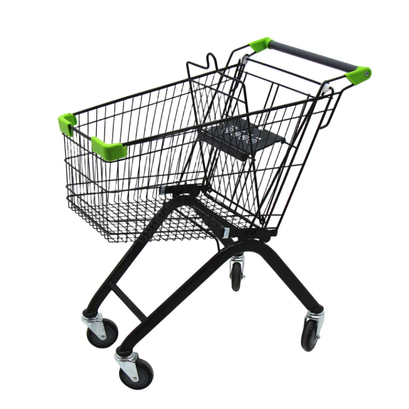 Supermarket color shopping cart shopping mall hypermarket warehouse European metal truck Internet celebrity shop pink cart