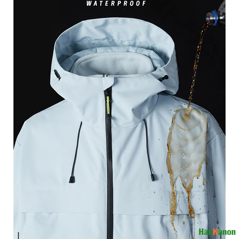 سترة جبلية خارجية قابلة للفصل 3 في 1 للجنسين مع بطانة من الصوف، طراز جديد للتخييم في الخريف/الشتاء، مقاومة للماء للمشي لمسافات طويلة