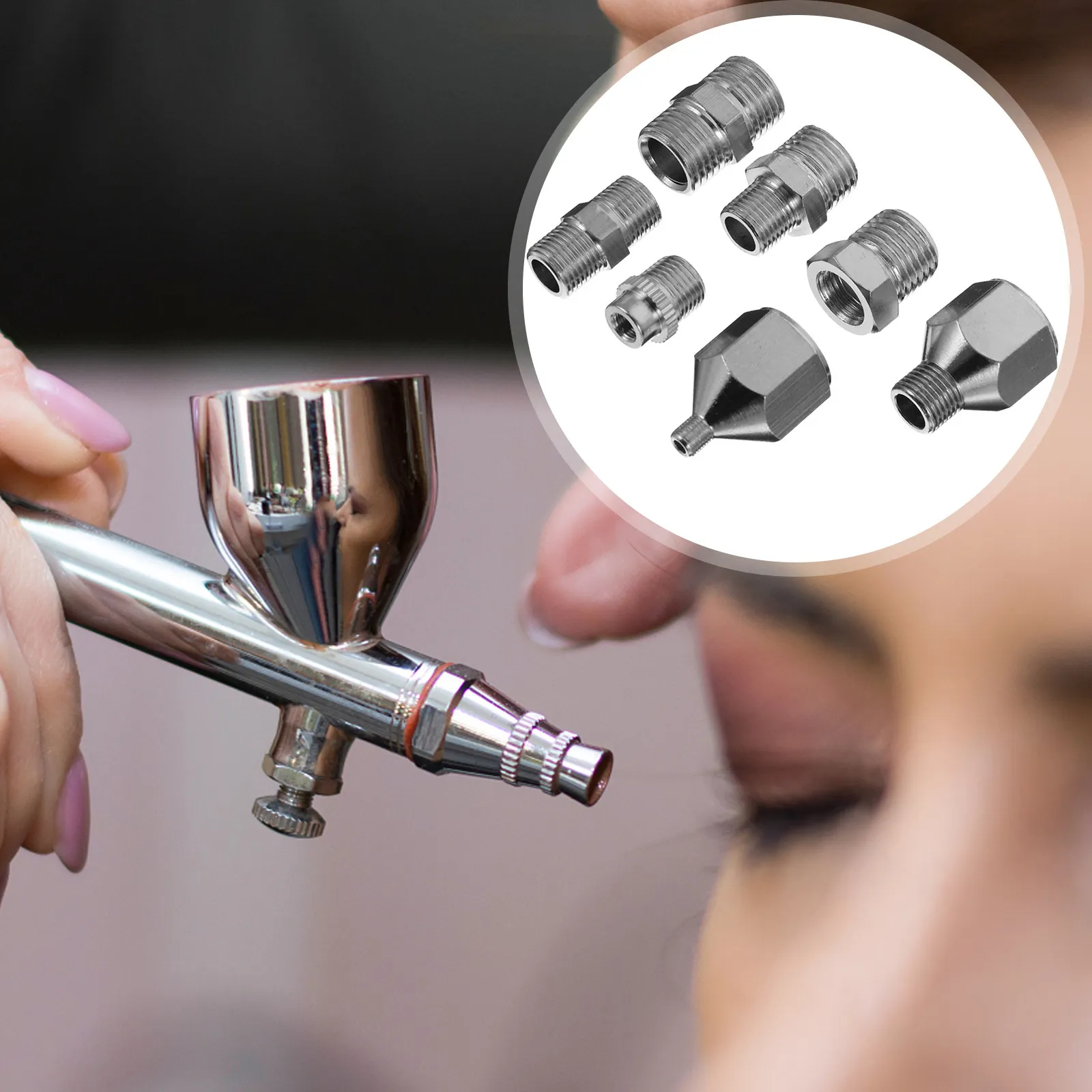 Airbrush-adapterkit Snelle aansluitfitting Gereedschap Koppeling Connector Adapters Adapter Compressor Slangfittingen