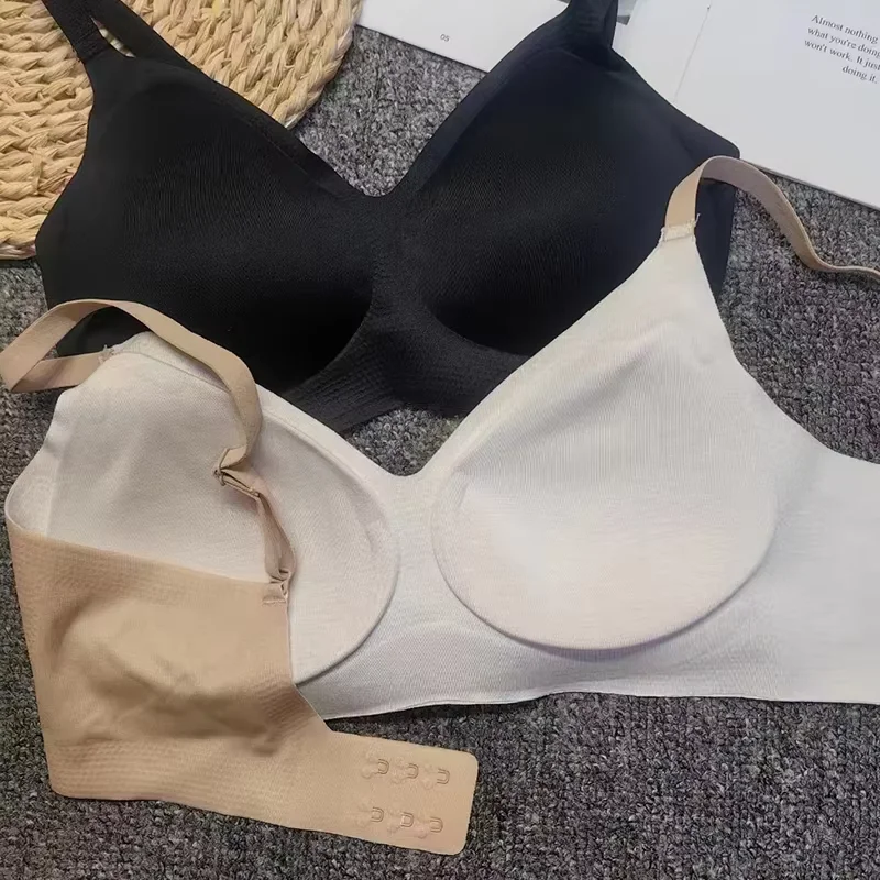 Soutien-gorge sans couture pour femmes, sous-vêtements une pièce, dos magnifique, bonnet partenaires, sans anneau en acier, soutien-gorge de sport, respirant, réglable, document pur, nouveau