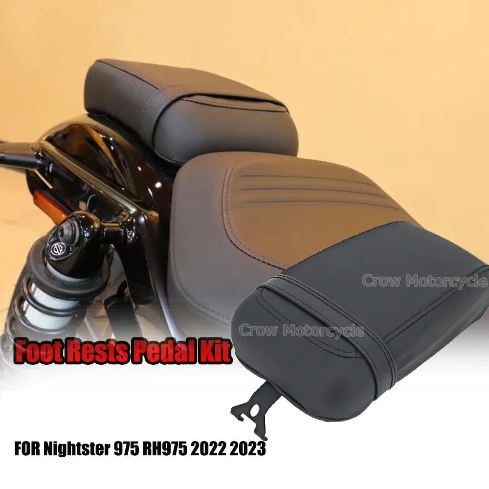 

For Harley Night Walker 975 RH975 2022 2023 Motorcycle New Style Accessories Rear Seat Single Seat Cushion Pedal Set Black
