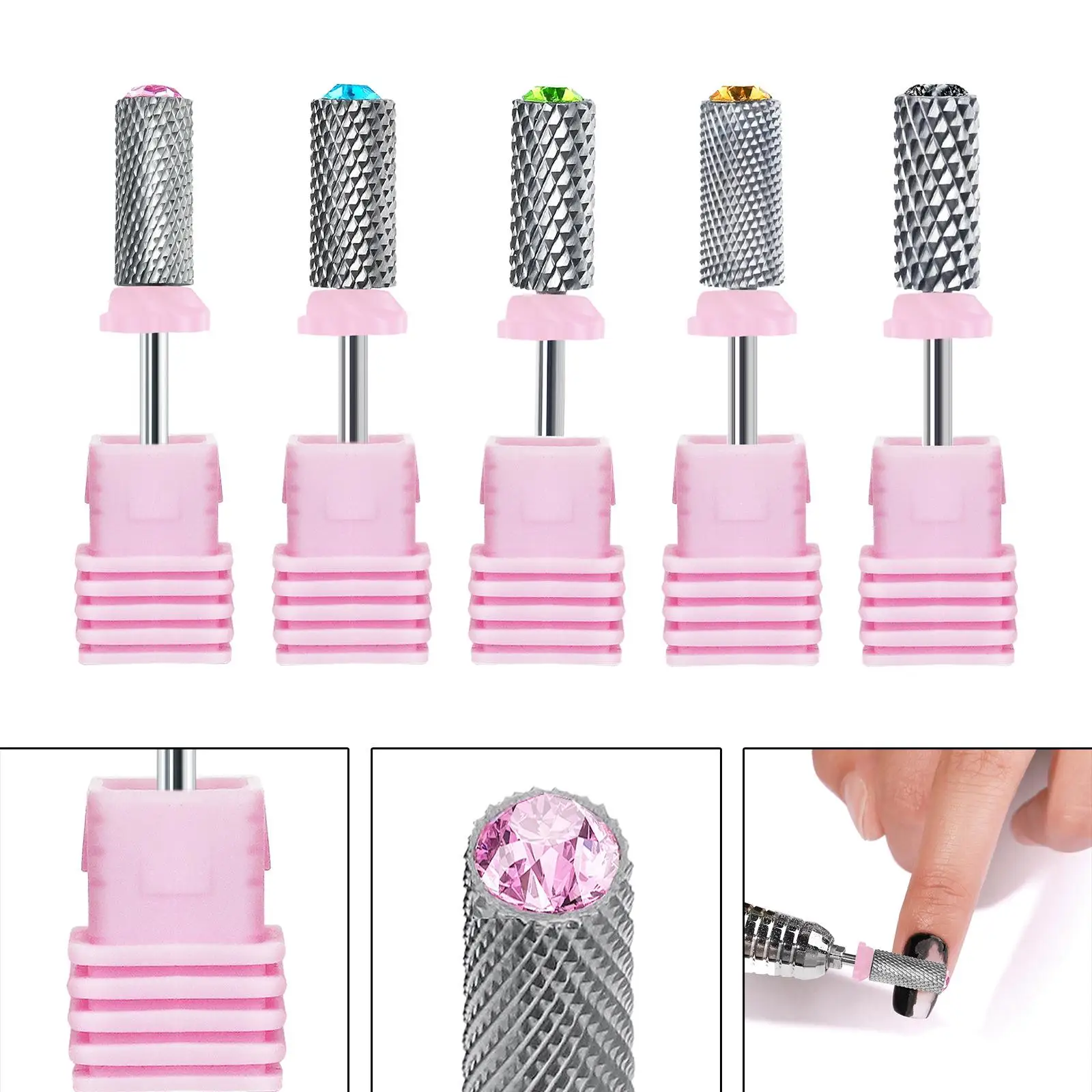 Nail Drill Bit Replacement Parts Cuticle Remover Bit Manicure Tool for Acrylic Gel Nails Cuticle Polishing Salon Use