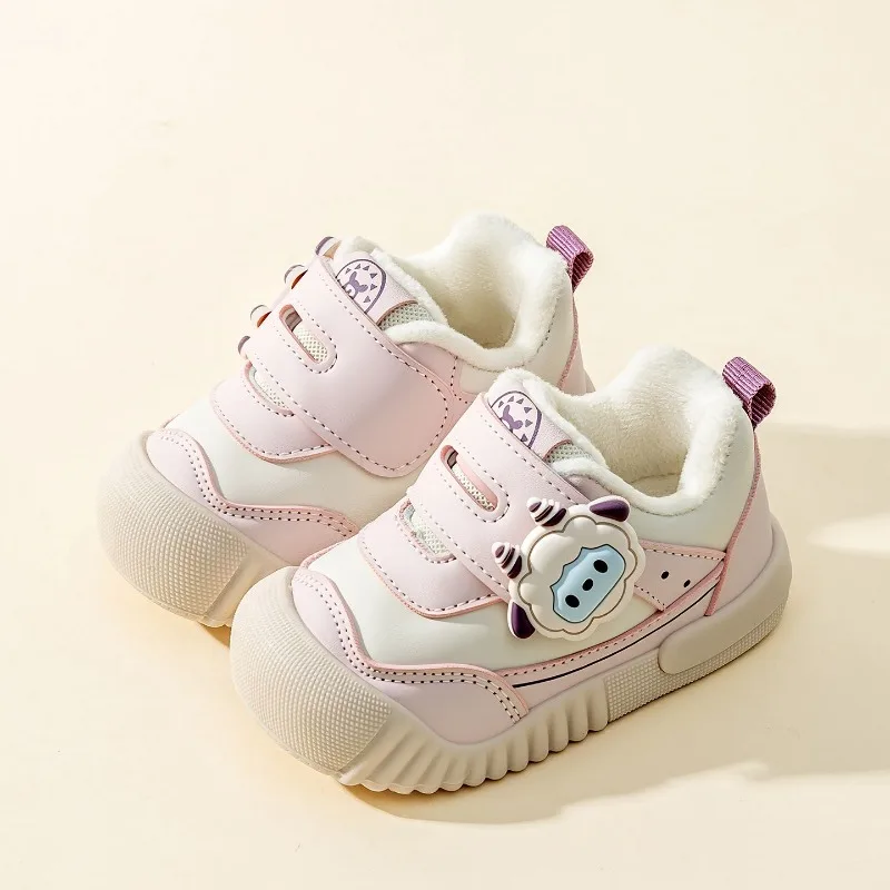 

Winter Baby Boots 2026 New Arrival Soft Sole Toddler Shoes for Girls Boys Warm Fleece Lined Non Slip First Walkers