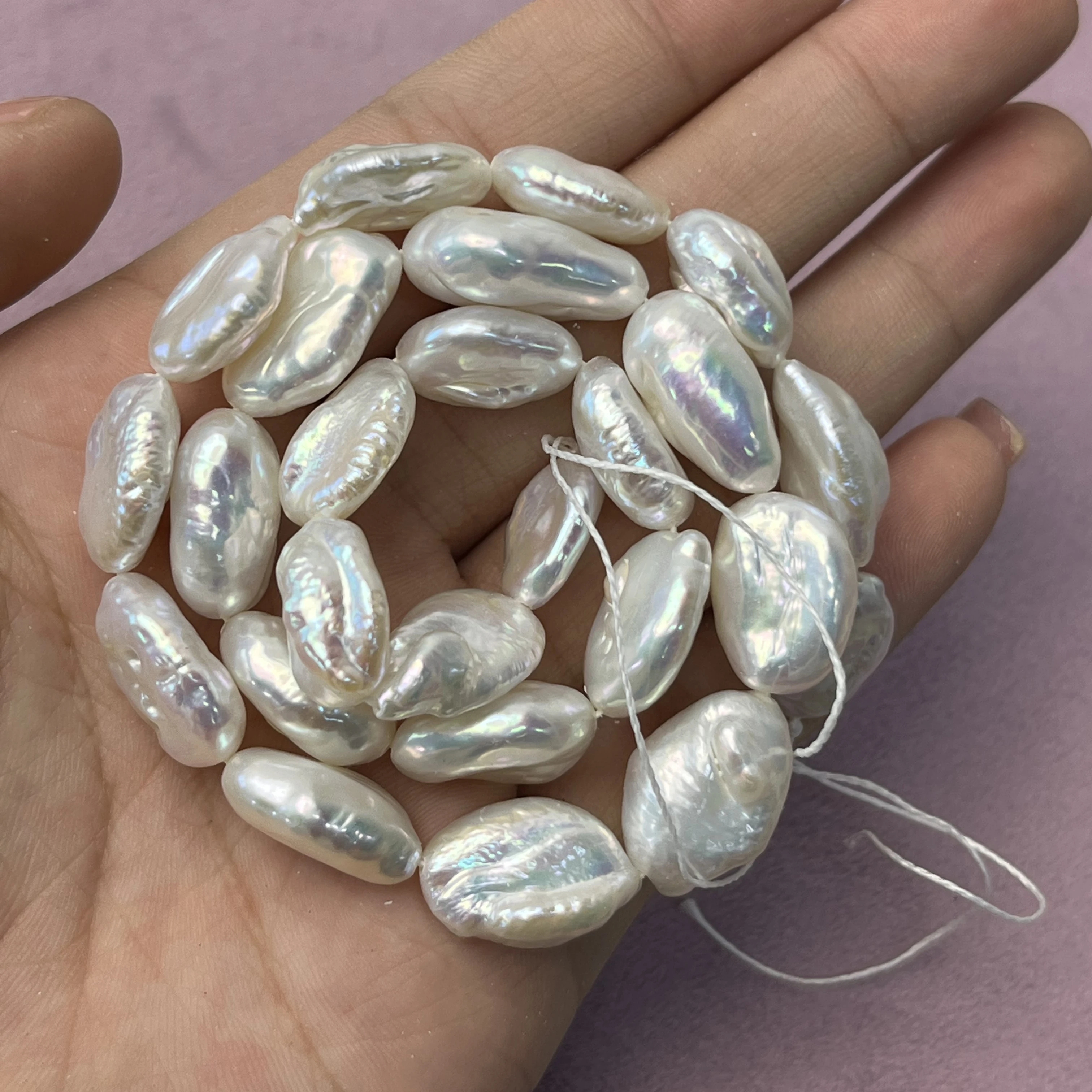 

12x16mm Baroque Natural Freshwater Pearl Semi-Finished Loose Beads for Jewelry Making Supplies DIY Necklace Bracelet Accessories