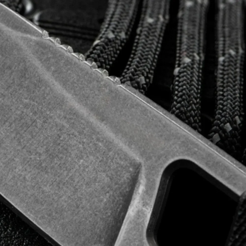 KS 2085 Pisau Lurus Serat Nilon Brace Pisau 8Cr13Mov Pisau Pancing Portabel Multifungsi Luar Ruangan Kolektor Penggemar Pisau