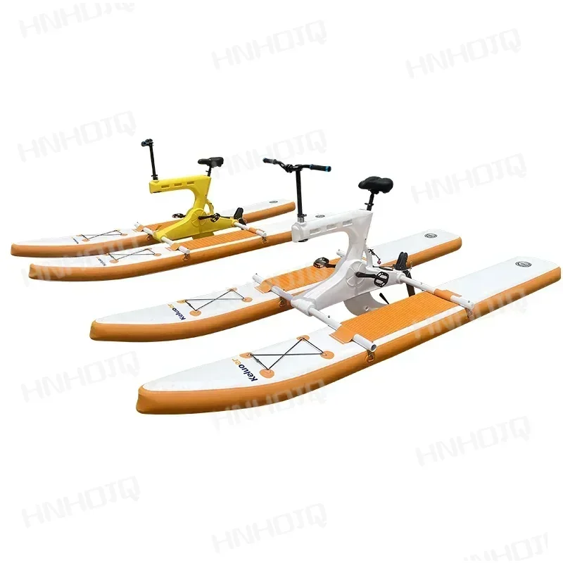 Single water bike portable water floating pedal bike pedal boat water recreation bike