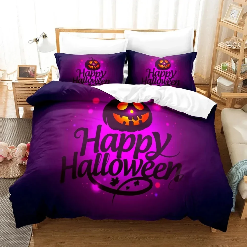 

3D Print All Saints Day Halloween Comfortable Duvet Quilt Cover Pillowcase Bedding Set Children Bedroom Decoration Home Textile