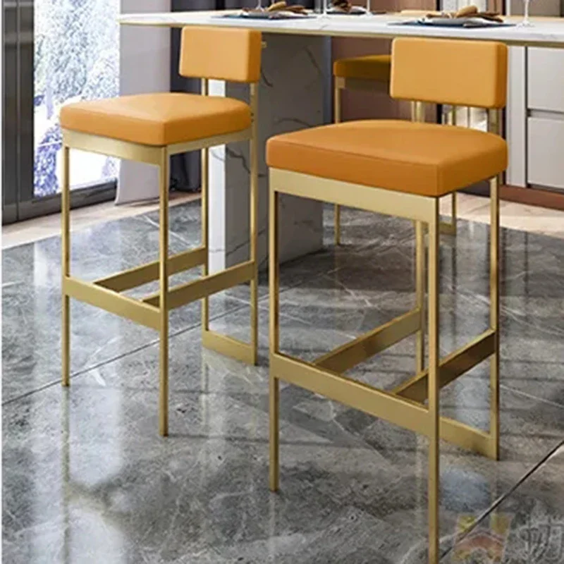 Beige Beige Bar Chair High Counter Library Vanity Mainstays Bar Stool Reinforce Leg Sgabello Cucina Alto Restaurant Furniture