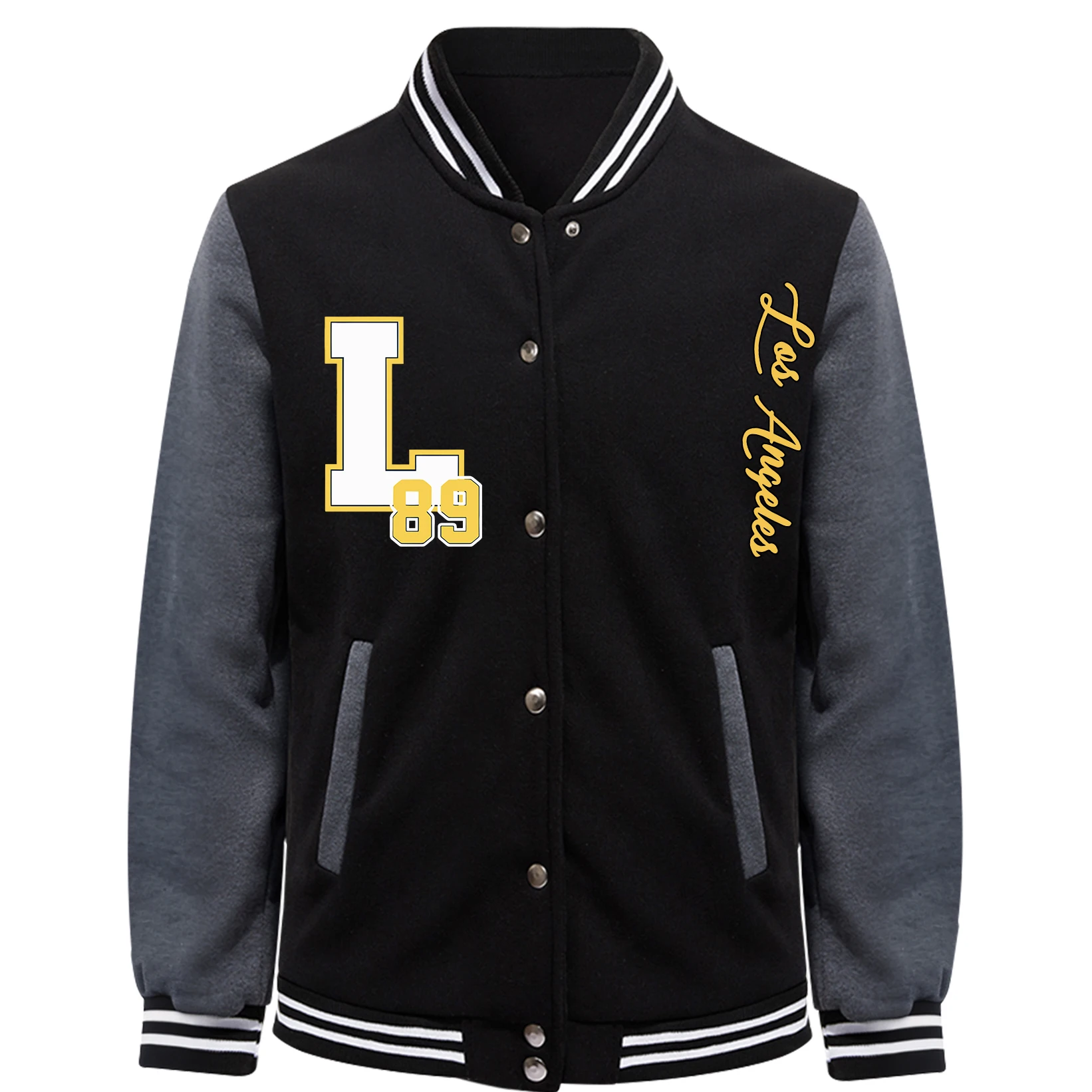 

Огромный L и номер 89, мужской бейсбольный трикотаж с принтом, модные флисовые куртки, осенняя винтажная спортивная одежда, свободная теплая одежда унисекс