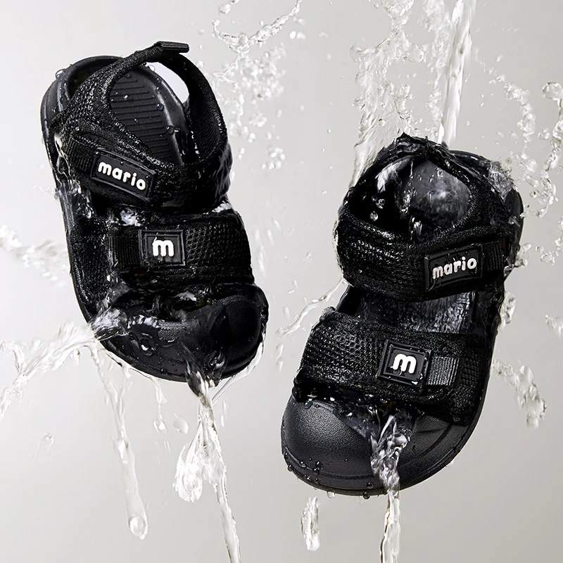 صنادل ماريو للأطفال المبهجة للأولاد والبنات صنادل رياضية خارجية للأطفال #6