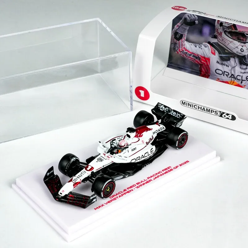 Diecast MINICHAMPS 1:64 Scale Vastappen Victory RB21 Alloy Car Model