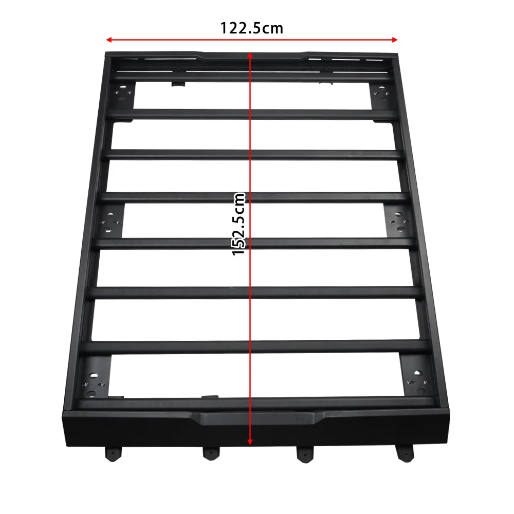 Matte Black Alloy Roof Cargo Rack, Direct Bolt On for Jim ny Sierra JB74 JB64 19-24 Camping Travel Roof Luggage Frame