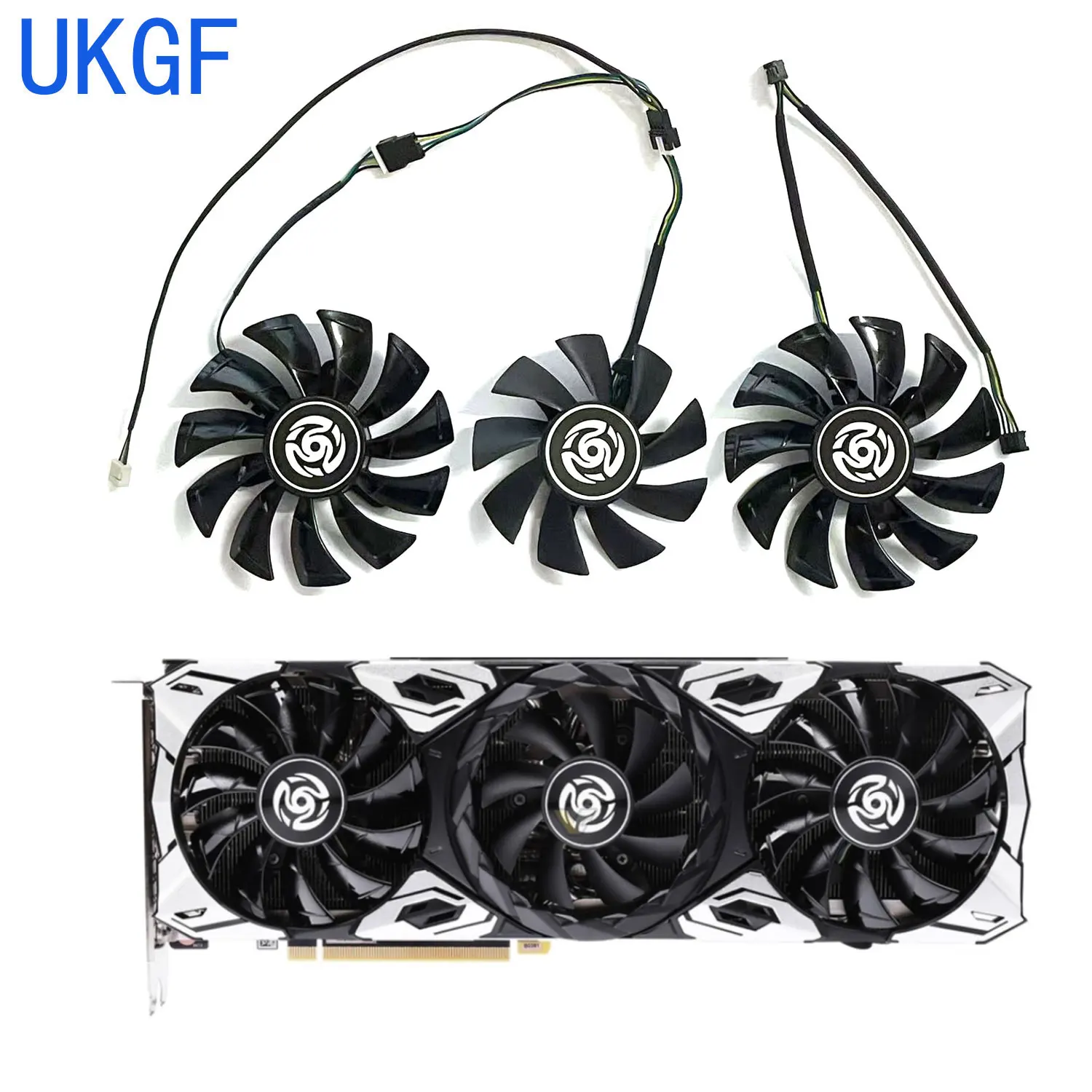 Совершенно новый 85 мм 75 мм 4PIN GA92S2U GA82S2U подходит для ZOTAC GeForce RTX3060 3060ti 3070 3070ti 3080 3080ti 3090 Apocalypse OC