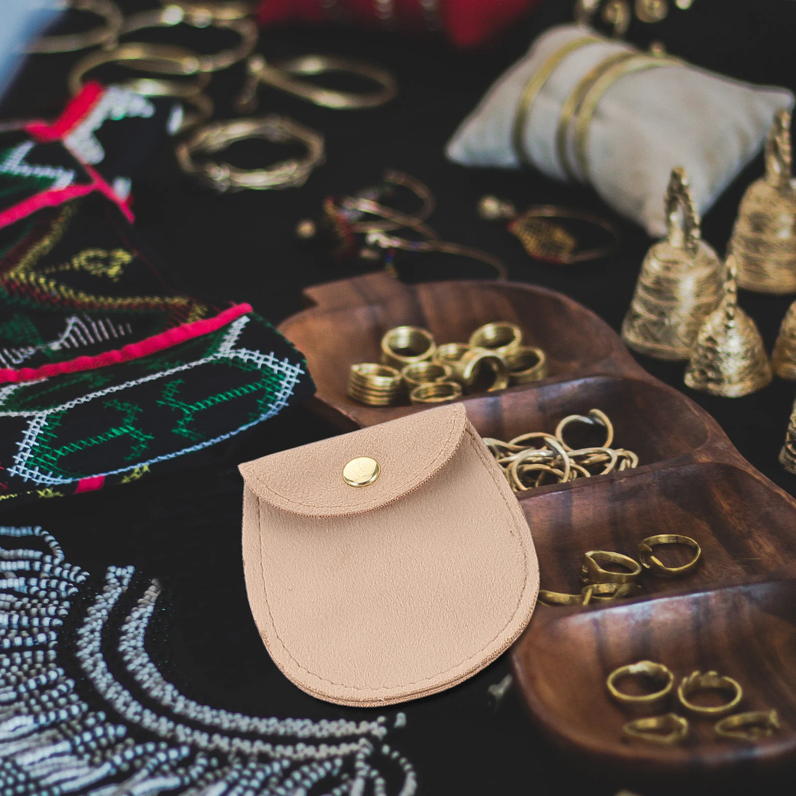 

7Pcs Jewelry Organizer Bags Flap Travel Case for Rings Watches Bracelets Lightweight Storage Pouches