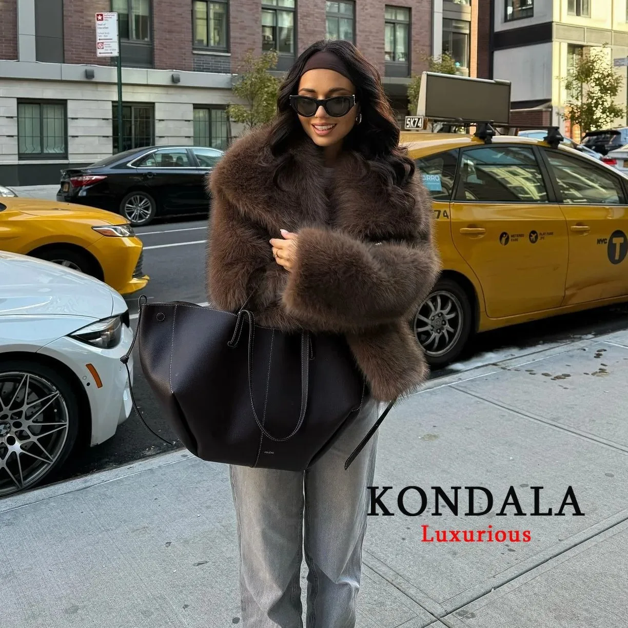 KONDALA Solid Claret Faux Fur Jackets Women Coats Thick Warm Soft Cropped Jakcets Vintage 2025 Long Sleeve Winter Coat Outwears