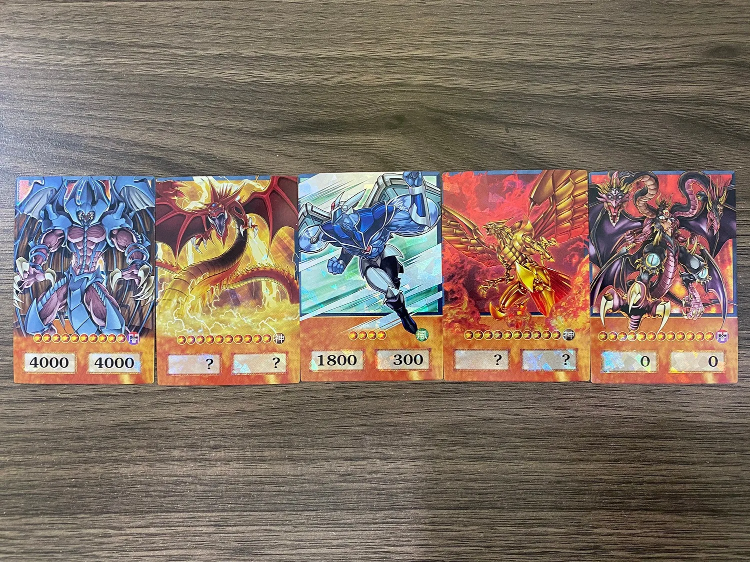 100 Stück Yu-Gi-Oh Anime-Stil Karten Blue Eyes Dark Magician Exodia Obelisk Slifer Ra Yugioh DM Klassische Proxy DIY Karten Geschenk – Detail 5