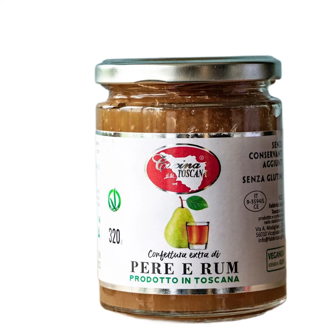 Birnen marmelade mit Rum 320g - Cucina Toscana