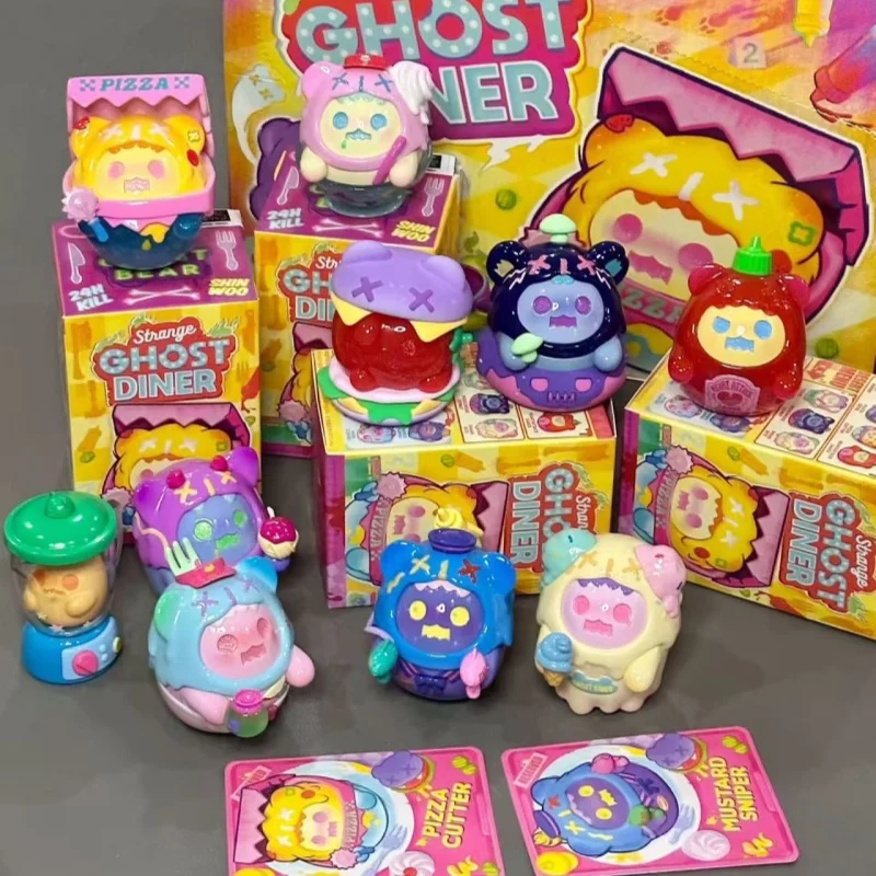 

Shinwoo Ghost Diner Series Mini Figurinestoys Series Blind Box Trendy Cute Kawaii Anime Figures Doll Guess Bag Mystery Box Gifts